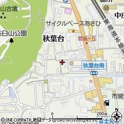 滋賀県大津市秋葉台10-28周辺の地図