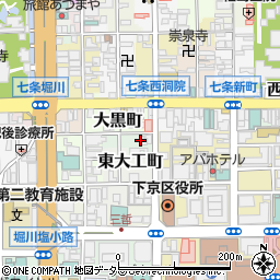 京都府京都市下京区東町周辺の地図
