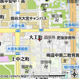 京都府京都市下京区樽屋町369周辺の地図