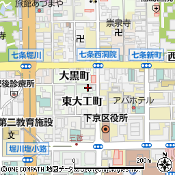 京都府京都市下京区東町周辺の地図