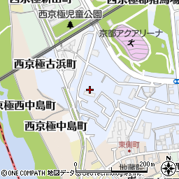 京都府京都市右京区西京極徳大寺団子田町周辺の地図