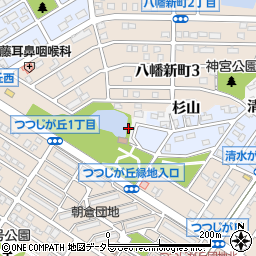 愛知県知多市八幡森下周辺の地図