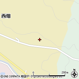 兵庫県川辺郡猪名川町西畑畑ヶ田周辺の地図