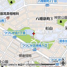 愛知県知多市八幡（森下）周辺の地図