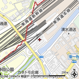 静岡貨物駅周辺の地図