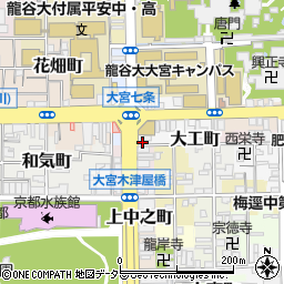 京都府京都市下京区御器屋町72周辺の地図