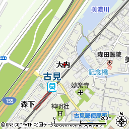 愛知県知多市新知大内周辺の地図
