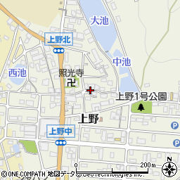 兵庫県西脇市上野周辺の地図