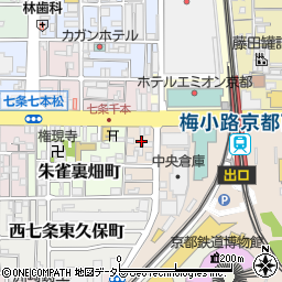 京都府京都市下京区朱雀内畑町4周辺の地図