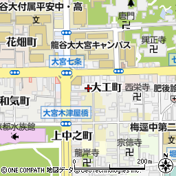 京都府京都市下京区大工町106周辺の地図