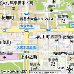 京都府京都市下京区大工町133周辺の地図