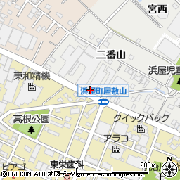 愛知県安城市浜屋町屋敷山24周辺の地図