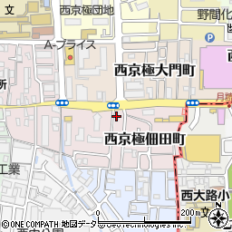 京都府京都市右京区西京極佃田町15-13周辺の地図