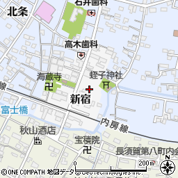 千葉県館山市新宿周辺の地図