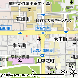 京都府京都市下京区御器屋町70周辺の地図