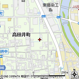 兵庫県西脇市高田井町周辺の地図