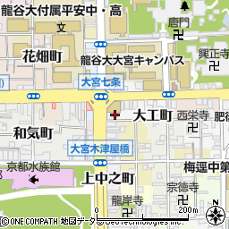 京都府京都市下京区大工町97周辺の地図