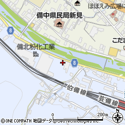 岡山県新見市西方698周辺の地図
