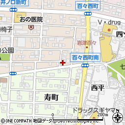 なかざわ塾　岡崎北校周辺の地図