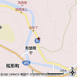 愛知県岡崎市桜形町（中門）周辺の地図
