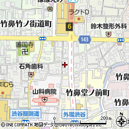 京都府京都市山科区竹鼻西ノ口町45周辺の地図