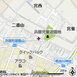 愛知県安城市浜屋町屋敷山10周辺の地図