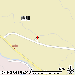 兵庫県川辺郡猪名川町西畑長尾周辺の地図