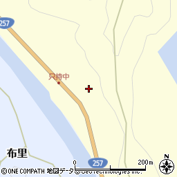 愛知県新城市只持大筋周辺の地図