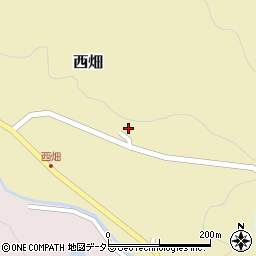 兵庫県猪名川町（川辺郡）西畑（長尾）周辺の地図