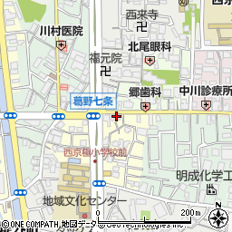京都府京都市右京区西京極南方町14周辺の地図