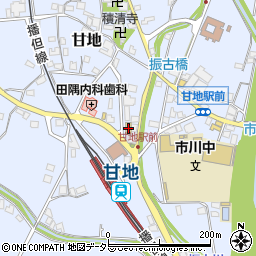 ヤマザキＹショップ甘地駅前店周辺の地図