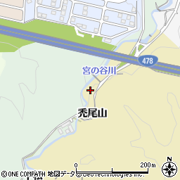 京都府亀岡市篠町柏原禿尾山周辺の地図