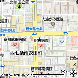 京都信用金庫西大路支店周辺の地図