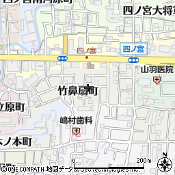 京都府京都市山科区竹鼻扇町周辺の地図