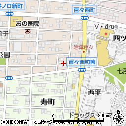愛知県岡崎市百々西町18周辺の地図