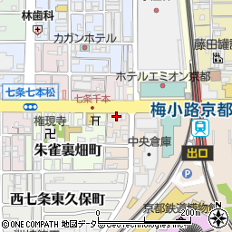 京都府京都市下京区朱雀内畑町1周辺の地図