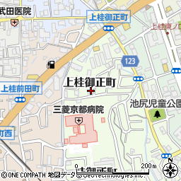 京都府京都市西京区上桂御正町周辺の地図