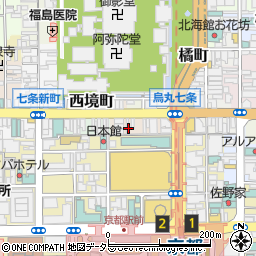 京都府京都市下京区東境町周辺の地図