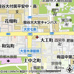 京都府京都市下京区大工町103周辺の地図