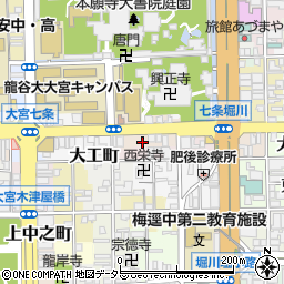 京都府京都市下京区西八百屋町150周辺の地図