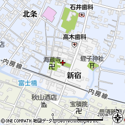 新宿青年館周辺の地図