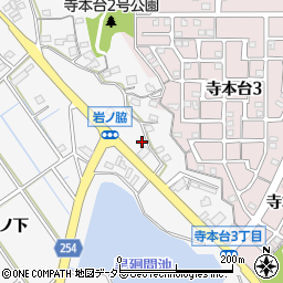 愛知県知多市八幡岩ノ脇周辺の地図
