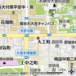 京都府京都市下京区大工町111周辺の地図