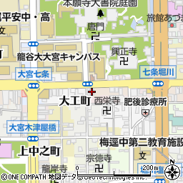 京都府京都市下京区西八百屋町138周辺の地図