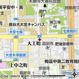 モイスティーヌ京都駅前サロン周辺の地図