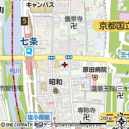 ファミリーマート京都七条本町店周辺の地図