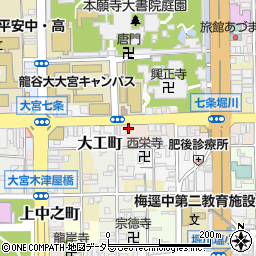 京都府京都市下京区西八百屋町141周辺の地図