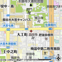 京都府京都市下京区西八百屋町148周辺の地図