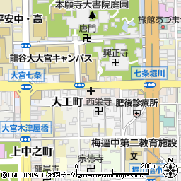 京都府京都市下京区西八百屋町145周辺の地図
