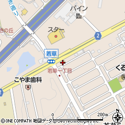 セブンイレブン草津若草店周辺の地図